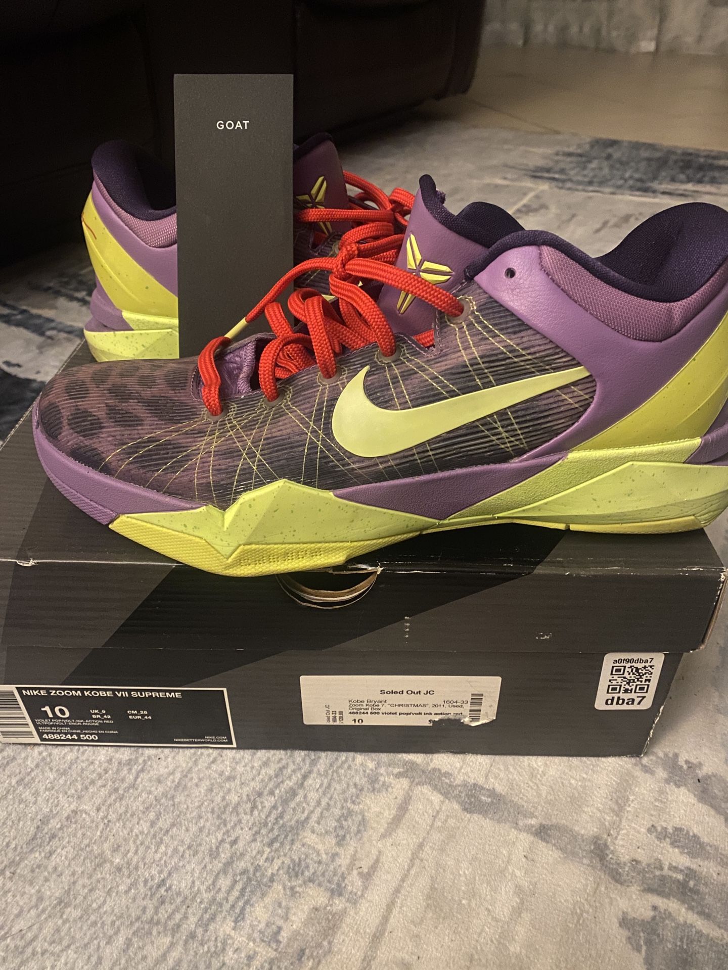 Kobe 7 Supreme Christmas