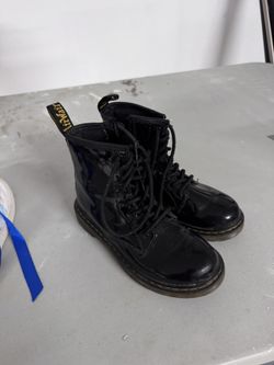 Kids Black Doc Martin Boots