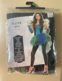 NEW Junior Peacock Diva 6-Piece Costume