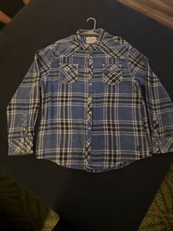 Vintage Plaid Western Snap Button Shirt XXL
