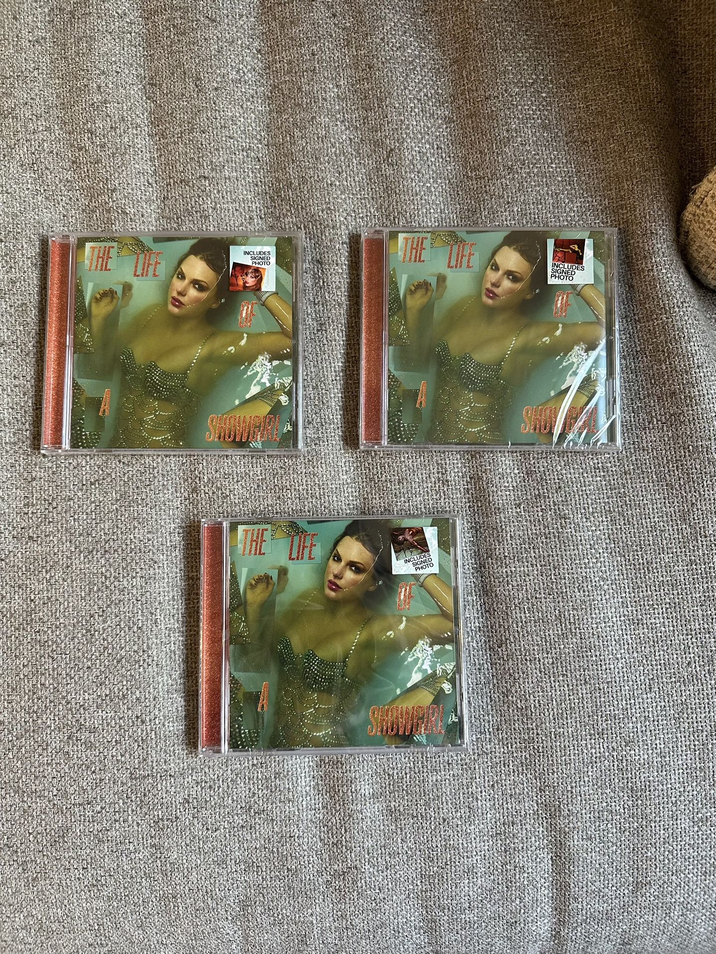 Taylor Swift Life Of A Show Girl Signed CD #1, ,2, 4 Sealed 