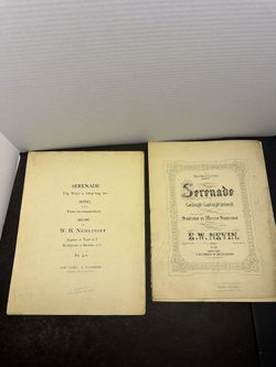 Antique 1(contact info removed) Sheet Music Lot Serenade Nevin Neidlinger G Schirmer
