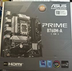 ASUS PRIME B760M-A CSM mATX LGA1700 DDR5 4-DIMM M.2 PCIe x16 HDMI/DP