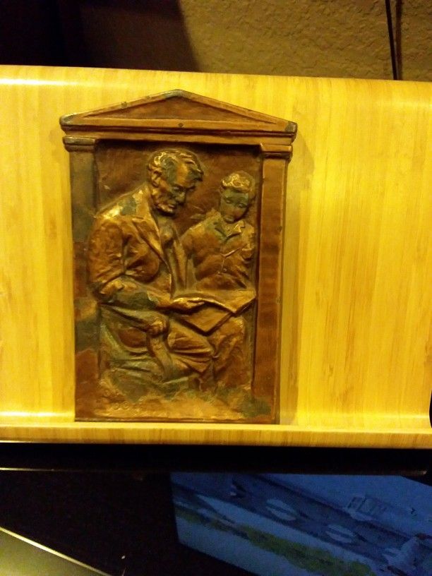Abraham Lincoln 1922 Muller Decorative Arts Plaque