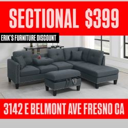 NEW SECTIONAL & OTTOMAN 