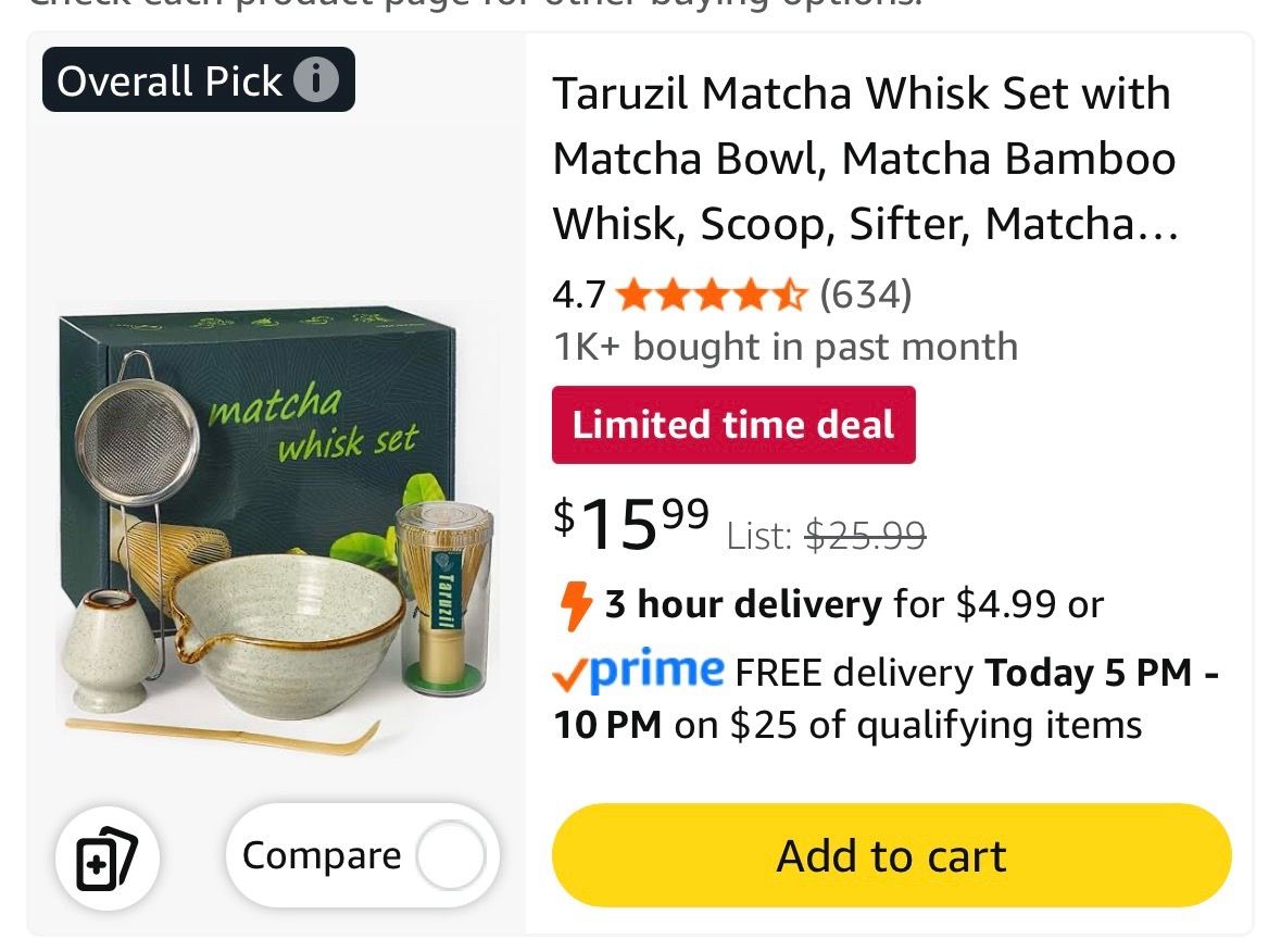 Matcha whisk set