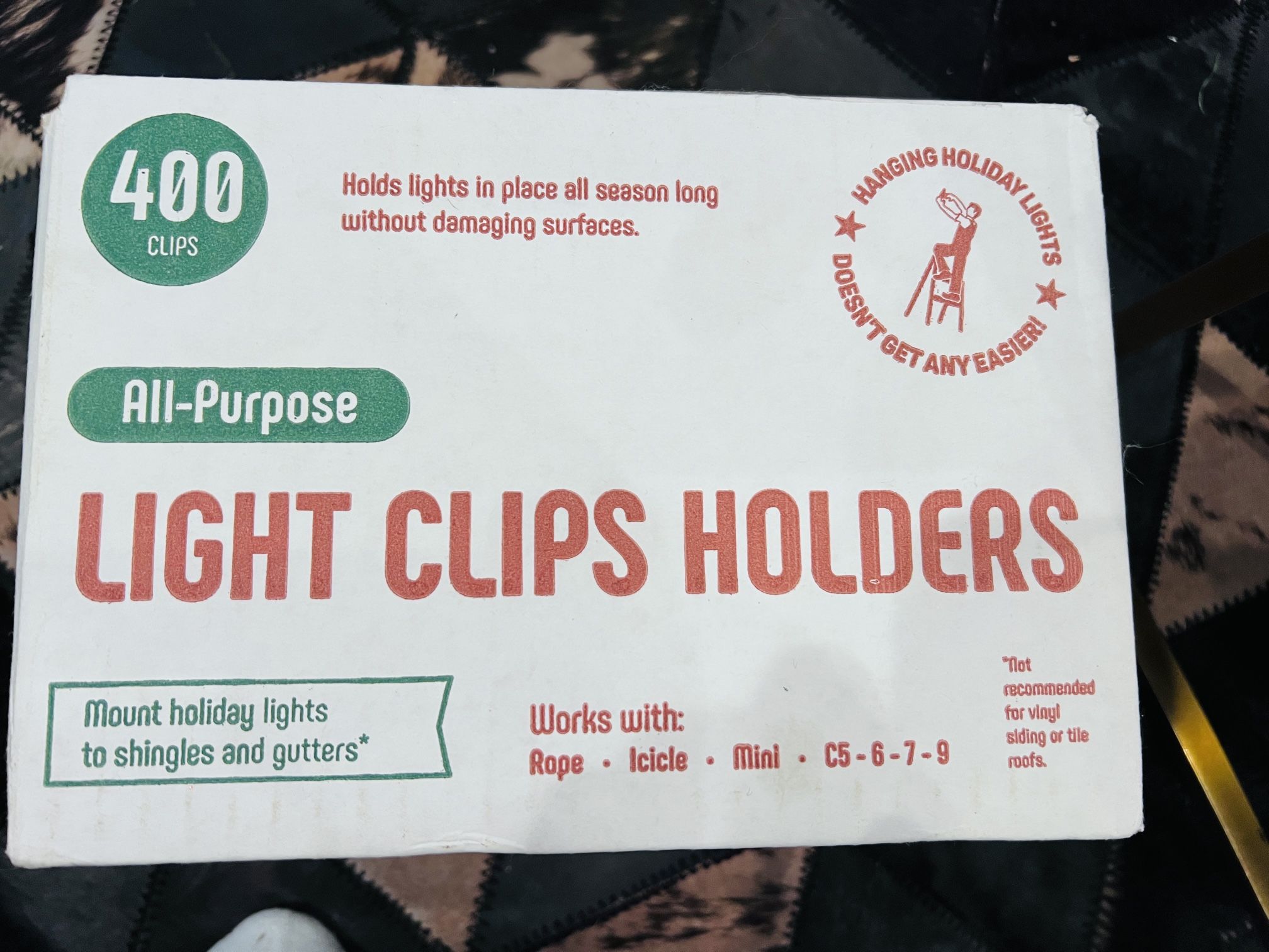 All-Purpose Light Clips Holder - Set of 400 NEW Christmas light hooks