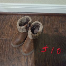 Girl Toddler brown ankle  Boots