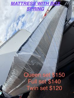 Queen Bed And Box Spring Same Day Deliver All Sizes Available 