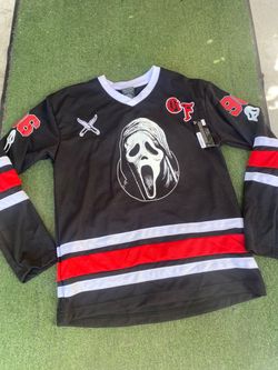 (New) Ghost-face Scream Hockey Jersey size medium adult