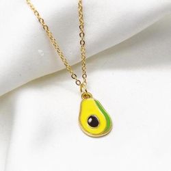 Mini Avocado Fruit Necklace 