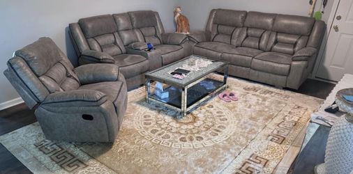 Leather 3 Piece Couches 