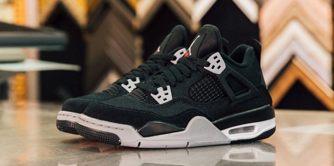 Jordan 4 Retro “Black Canvas” Size 10
