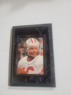 Joe Montana Replica Signature Plaque