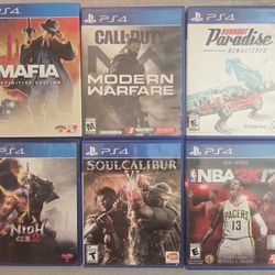 6 Playstation 4 Games / PS4