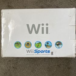 Nintendo Wii Console With Nunchuck & Wii Sports, No Controller  