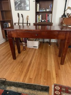 Dark Wood Console Table