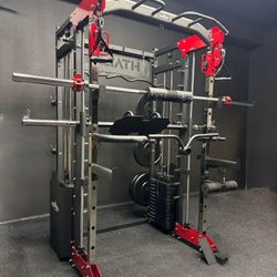 Smith Machine , Squat Rack , Bench Press , Leg Press , Pulley System Machine For Your Weights 