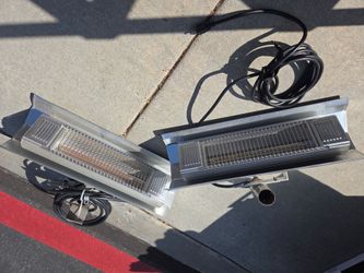 Stainless Steel Infrared Patio Heaters – Set of 2