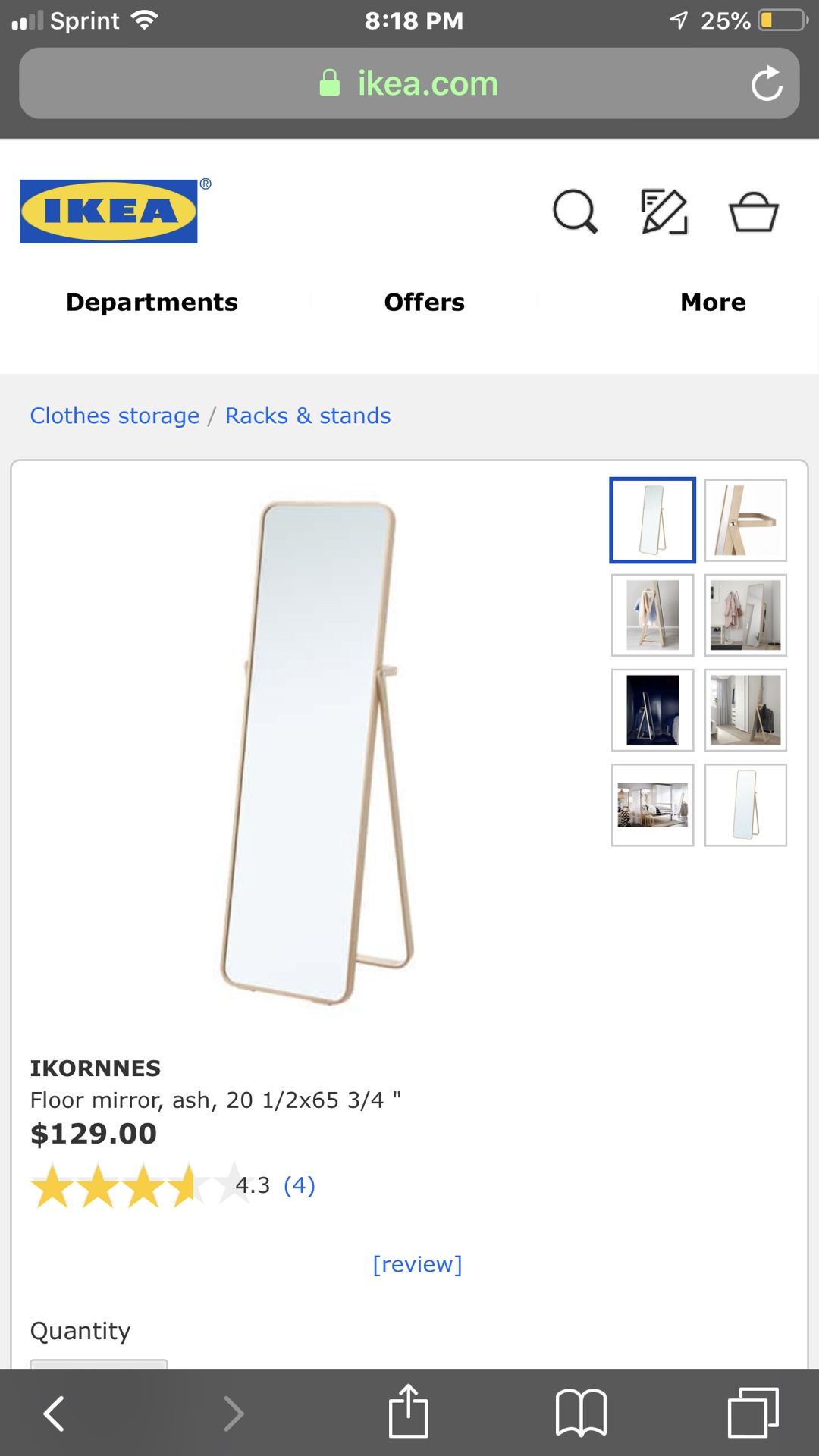 IKEA Ikornnes mirror