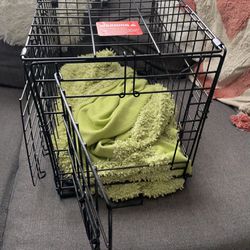 Puppy Crate, Harness & Toys