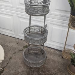 Metal Plant Stand Storage