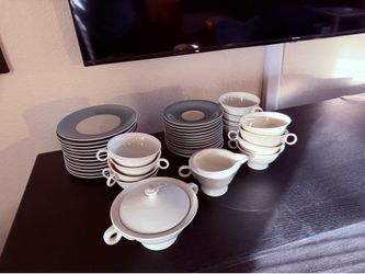Vintage European bone china tea/coffee service for 12