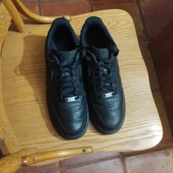 Black Air Force 1s  Size 10.5