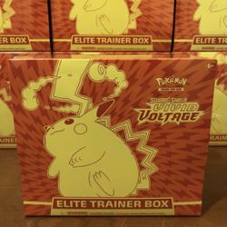 Pokemon Sword & Shield Vivid Voltage (10+) Elite Trainer Box Brand New Factory Sealed