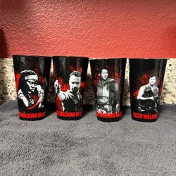 The Walking Dead Glass Drinking Cups