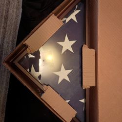 American Flag With Cherry Case 