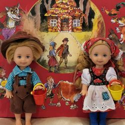 Hansel & Gretel 4” Collector Dolls