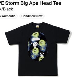 Bape Storm Big Ape Head Tee
