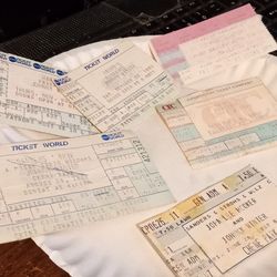 Vintage winter ticket stubbs set of 6 bundled set