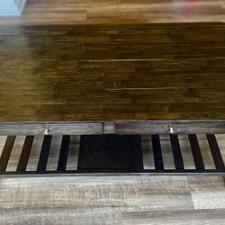 Dark Wood Coffee Table w/ Storage – $15 