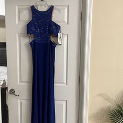 Prom Dress Royal Blue/Nude Hasn’t Been Used