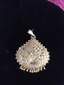 Gold plated necklace pendel