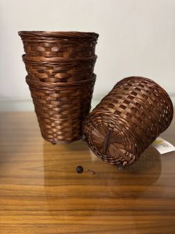 Woven Wicker Baskets Set of 4 IKEA