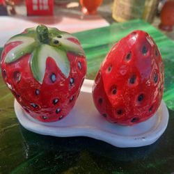 Strawberry Salt And Pepper Shakers