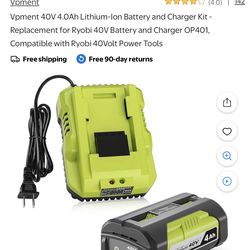 Ryobi battery 40v 4ah