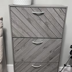 Gray Shoes Cabinet 