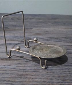 Vintage Silver Plated Tea Cup & Saucer Display Stand