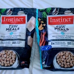 Instinct Freeze Dried Raw Meals Grain Free
Wild-Caught Alaskan Pollock Dog Food,
24 oz.