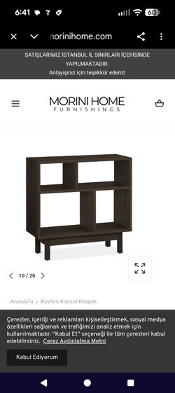 MORINI HOME FURNITURE CONSOLE BOOKCASE