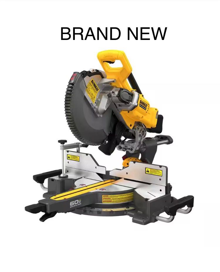 BRAND NEW IN BOX DEWALT 60V Lithium-Ion 12 in. Cordless Sliding Miter Saw (Tool Only)