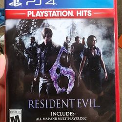Resident Evil 6 Ps4 Game 