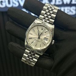 Rolex Datejust 36MM Silver Stick Dial In Amazing Condition