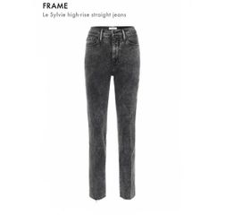 Frame Le Sylvie High-Rise Straight Jeans size 28 or 6