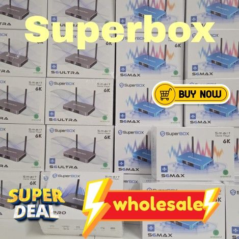 SUPERBOX SUPER BOX S6PRO S6 Max SMART TV BOX 1 YEAR WARRANTY WHOLESALE AVAILABILITY