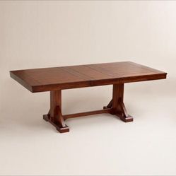 Large mahogany Dining Room Table With Leaf Foldouts